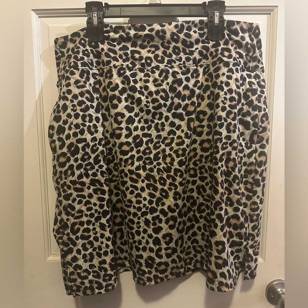 Gradual Leopard Print Women's Skort